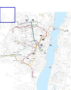 Transporte mapa de Voronej