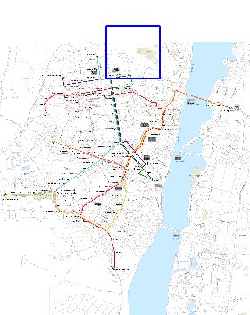 Transporte mapa de Voronej