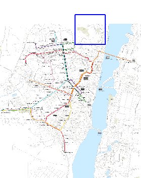 Transporte mapa de Voronej