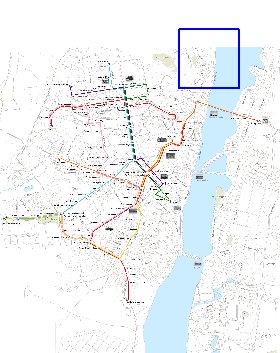 Transporte mapa de Voronej