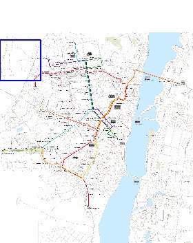 Transporte mapa de Voronej