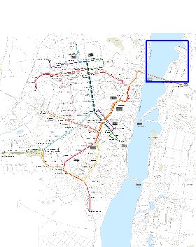 Transporte mapa de Voronej