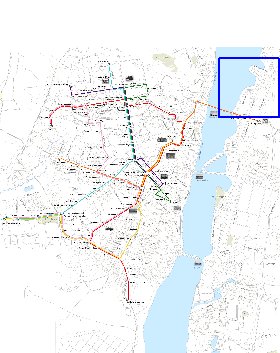 Transporte mapa de Voronej