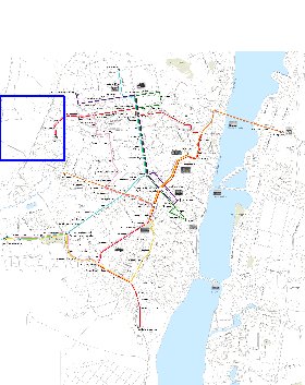 Transporte mapa de Voronej