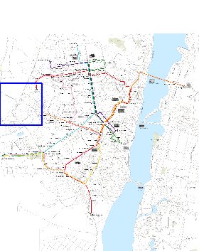 Transporte mapa de Voronej