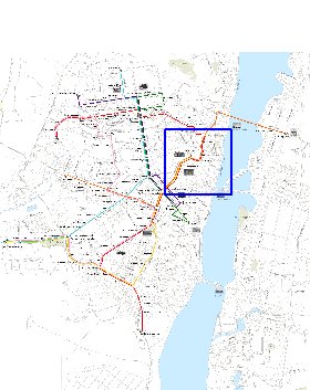 Transporte mapa de Voronej