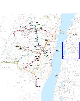 Transporte mapa de Voronej