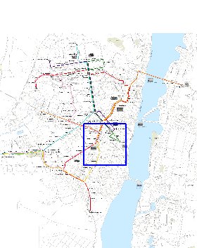 Transporte mapa de Voronej