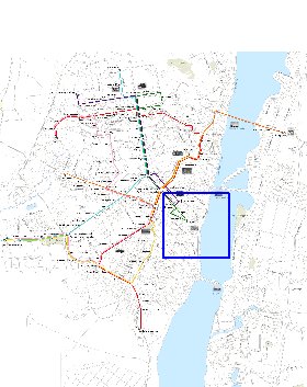 Transporte mapa de Voronej