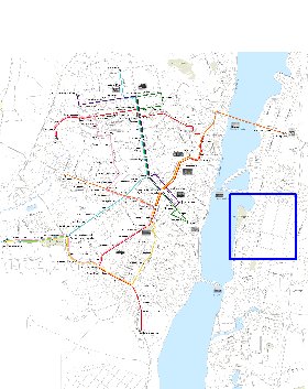 Transporte mapa de Voronej