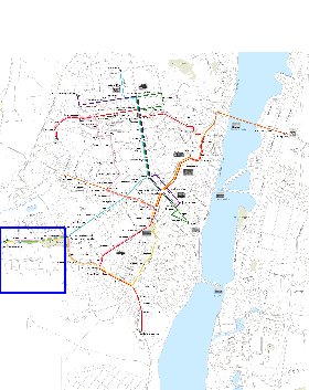 Transporte mapa de Voronej