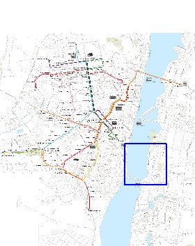 Transporte mapa de Voronej