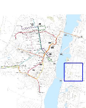 Transporte mapa de Voronej