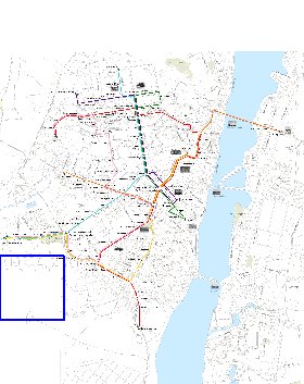 Transporte mapa de Voronej