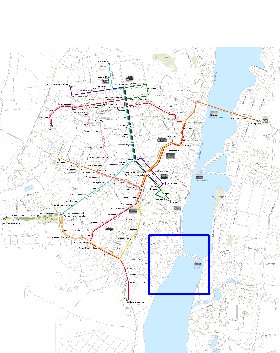 Transporte mapa de Voronej