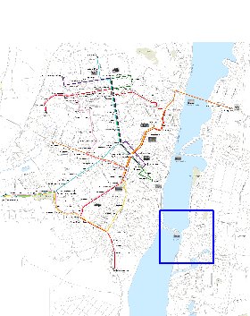 Transporte mapa de Voronej