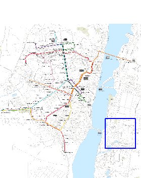 Transporte mapa de Voronej