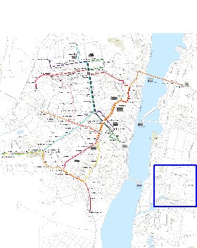 Transporte mapa de Voronej