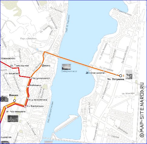 Transport carte de Voronej