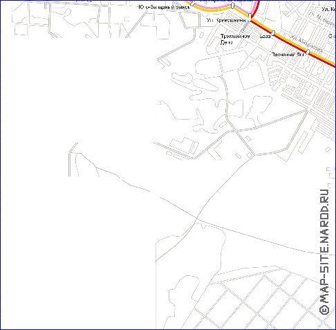 Transporte mapa de Voronej