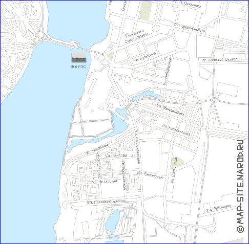 Transporte mapa de Voronej