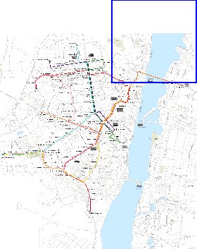 Transport carte de Voronej