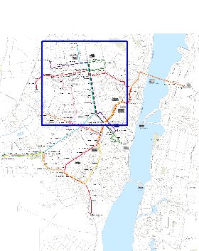 Transport carte de Voronej