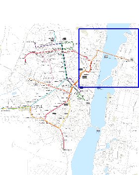 Transport carte de Voronej