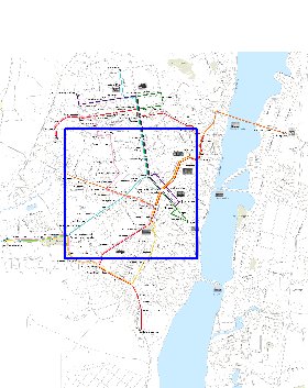 Transporte mapa de Voronej