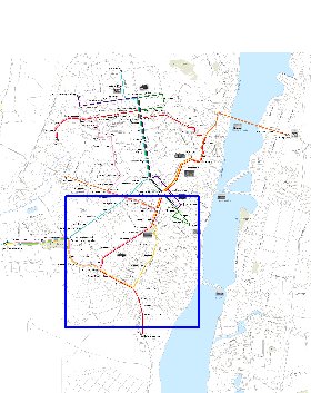 Transporte mapa de Voronej