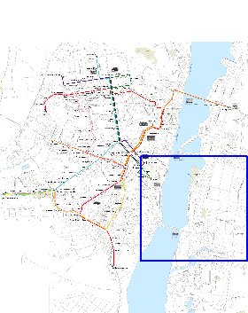 Transporte mapa de Voronej