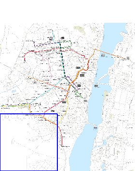 Transporte mapa de Voronej