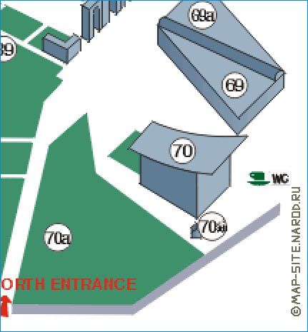 carte de Centre panrusse des expositions en anglais