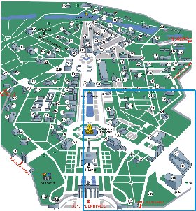 carte de Centre panrusse des expositions en anglais