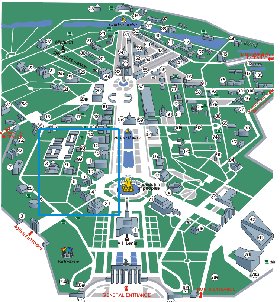 carte de Centre panrusse des expositions en anglais
