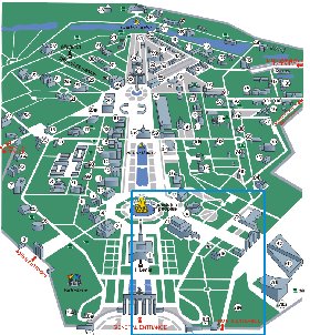 carte de Centre panrusse des expositions en anglais