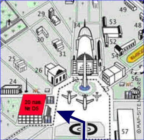 carte de Centre panrusse des expositions